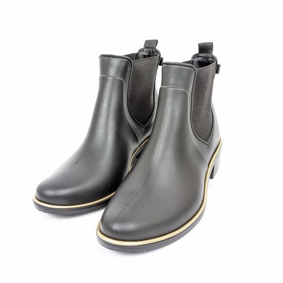 Kate Spade Black Solstice Rain Bootie Size 6 - Picture 1 of 11